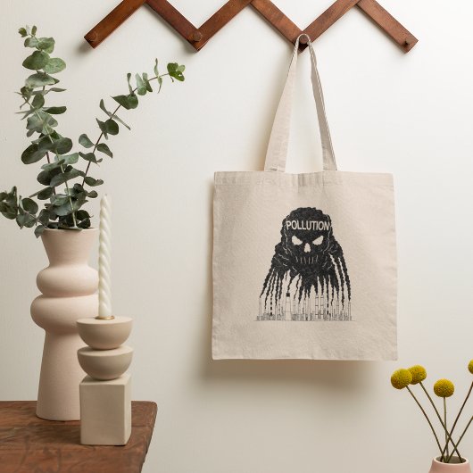 Industriële Smog Monsterwolk Tote Bag