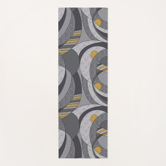 Industriële spiralen – Abstract Grunge-geïnspireer Yogamat (Voorkant)