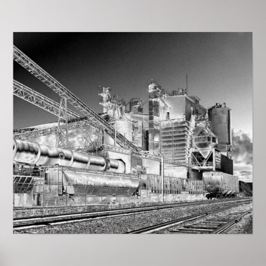 industriële sporen poster (Voorkant)