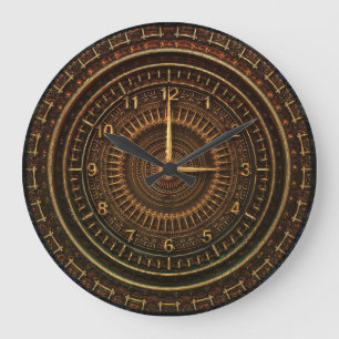 Industriële steampunceklok grote klok