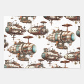 Industriële Steampunk Fantasie Inpakpapier Vel (Voorkant 2)