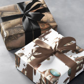 Industriële Steampunk Fantasie Inpakpapier Vel