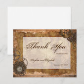 Industriële Steampunk  Kaart Hout (Voorkant / Achterkant)