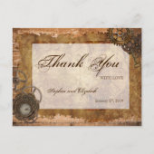 Industriële Steampunk  Kaart Hout (Voorkant)