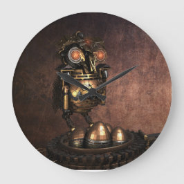 Industriële Steampunk Owl en eieren Grote Klok