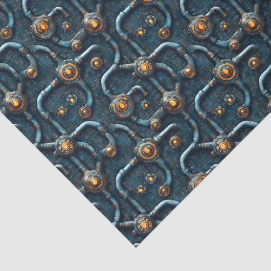 Industriële Steampunk Pijpen Patroon BM2 Decoupage Tissuepapier (Detail)