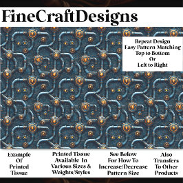 Industriële Steampunk Pijpen Patroon BM2 Decoupage Tissuepapier