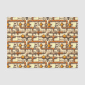 Industriële Steampunk Pijpen Patroon BM6 Decoupage Tissuepapier (Voorkant)