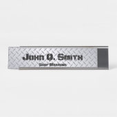 Industriële stijlgepersonaliseerde Bright Diamondp Bureau Naambordje (Voorkant)