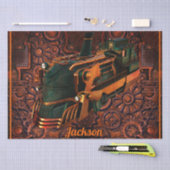 Industriële stoomtrein tissuepapier (Craft)