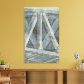 Industriële structuur | Brug Canvas Afdruk (Insitu (Woonkamer))