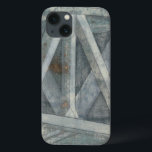 Industriële structuur | Brug iPhone 13 Hoesje<br><div class="desc">Deze afdruk van een industriële structuur werd gemaakt door Jennifer Goldberger en lijkt op de sporen van een brug. Deze grijze structuur wordt op een slimme manier gerenderd,  zodat je de spanwijdte ervan wilt oversteken en zien wat er aan de andere kant is. Bestel er snel zelf een!</div>