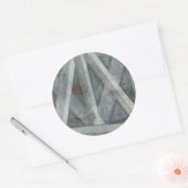 Industriële structuur | Brug Ronde Sticker (Envelop)
