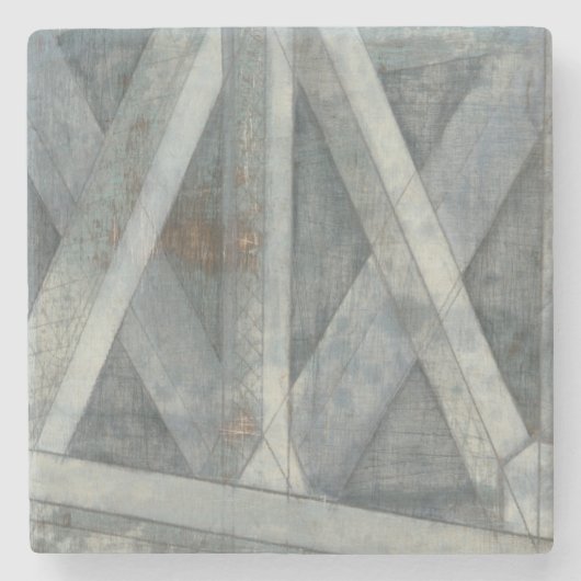 Industriële structuur | Brug Stenen Onderzetter (Voorkant)