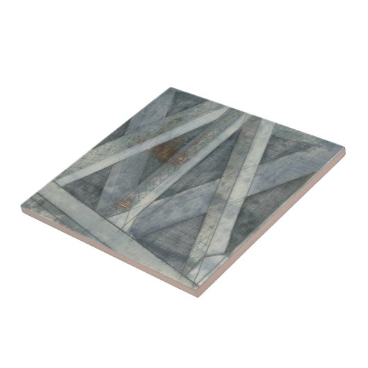 Industriële structuur | Brug Tegeltje (Zijkant)