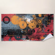 Industriële Tandwielcollage Urban Grunge Kunstwerk