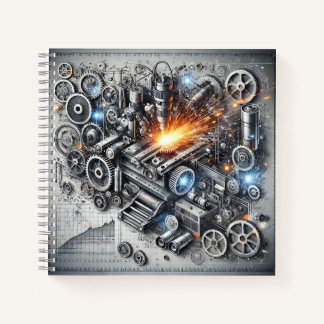 Industriële tandwielen en mechanisch ontwerponderw notitieboek