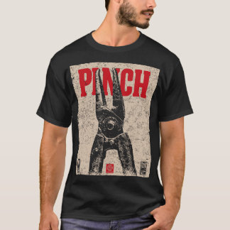 Industriële tang illustratie | Retro "Pinch" T-shirt