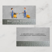 Industriële tapijtreinigers visitekaartje (Voorkant / Achterkant)