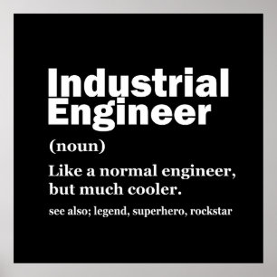 Industriële techniek Funny ingenieur Poster