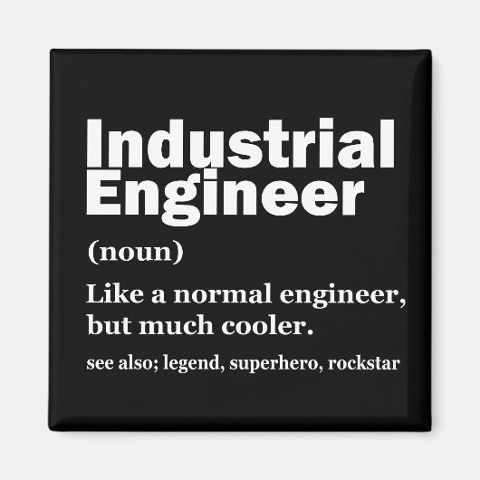 Industriële techniek grappige ingenieur magneet (Voorkant)