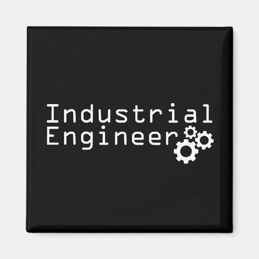 Industriële techniek grappige ingenieur magneet (Voorkant)