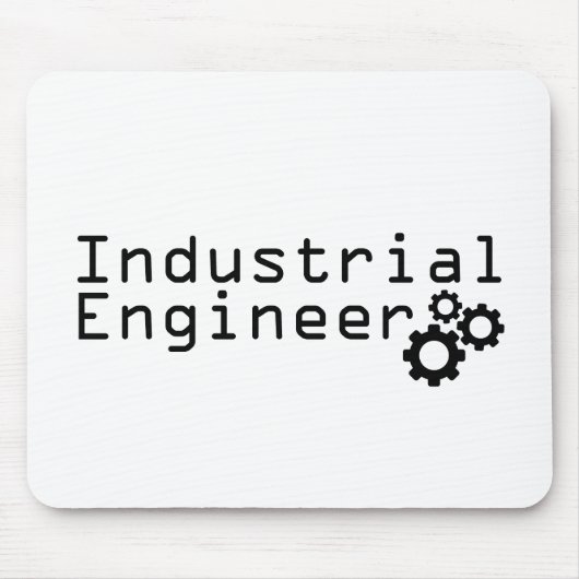 Industriële techniek Grappige ingenieur Muismat (Voorkant)