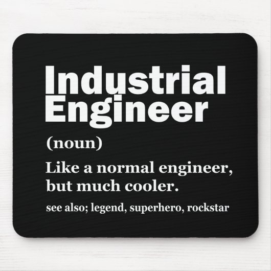 Industriële techniek grappige ingenieur muismat (Voorkant)