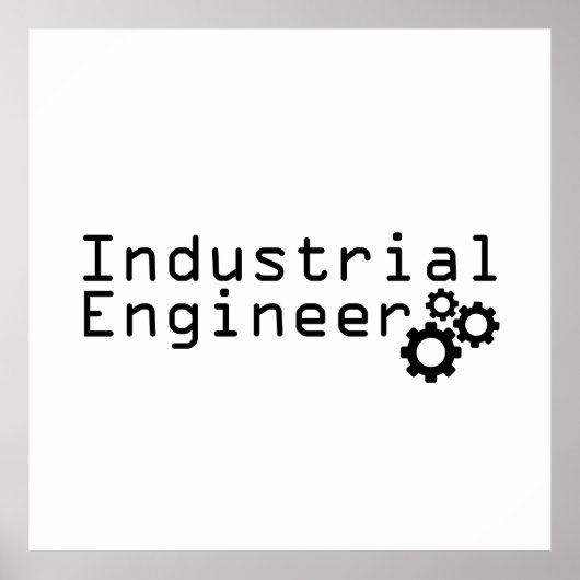 Industriële techniek grappige ingenieur poster (Voorkant)