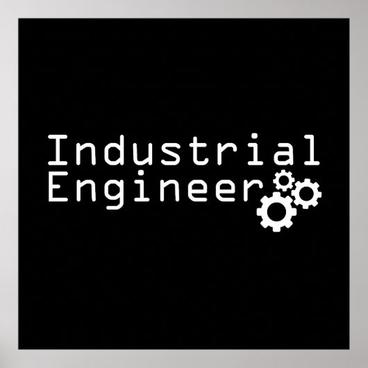 Industriële techniek grappige ingenieur poster (Voorkant)