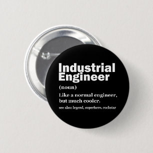 Industriële techniek grappige ingenieur ronde button 5,7 cm