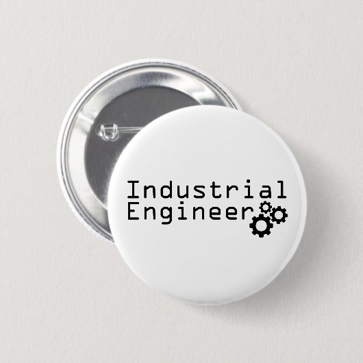 Industriële techniek grappige ingenieur ronde button 5,7 cm (Voorkant /achterkant)