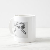 Industriële  techniek koffiemok (Voorkant links)