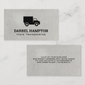 industriële verhuiswagen visitekaartje (Voorkant / Achterkant)