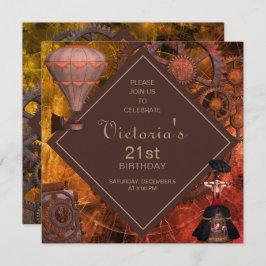 Industriële  Verjaardagsuitnodiging Kaart