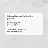 Industriële Visitekaartjes (Achterkant)