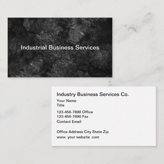 Industriële Visitekaartjes (Voorkant / Achterkant)