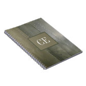 Industriële zilvermetaal notitieboek (Rechterzijde)