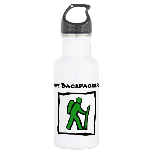 Indy Backpackers Waterfles (Voorkant)