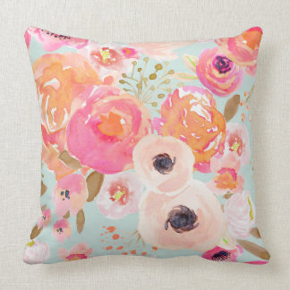 Indy Bloom Blue Blush Florals Pillow Kussen