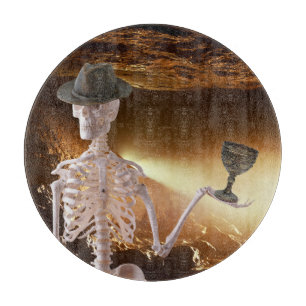 "Indy" Botten Halloween Skelet Snijplank