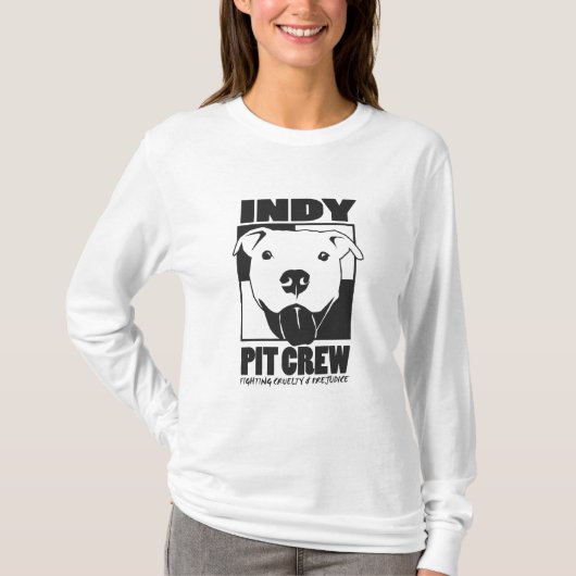 Indy Pit Crew Dames Logo Hoodie T-shirt (Voorkant)
