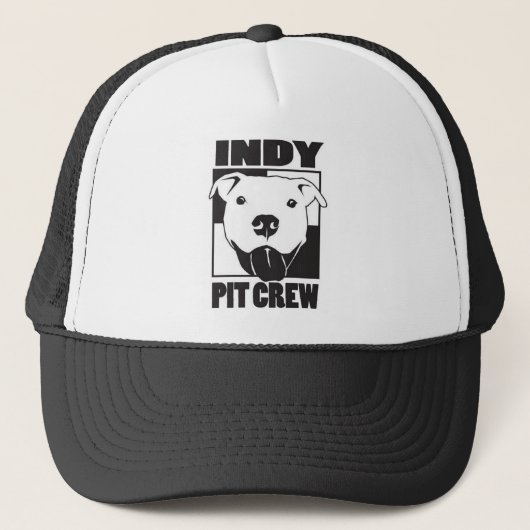 Indy Pit Crew Logo Trucker Hat Pet (Voorkant)