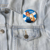 Indy Rosie de Riveter zegt Aye Button (In situ)