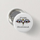 Indy Scotland Buddha Eyes Art Button Badge (Voorkant /achterkant)