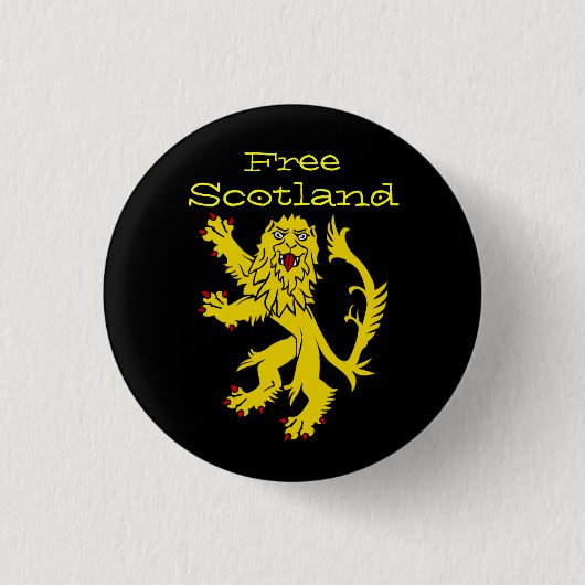 Indy Scotland Lion Rampant Pinback Ronde Button 3,2 Cm (Voorkant)