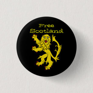Indy Scotland Lion Rampant Pinback Ronde Button 3,2 Cm