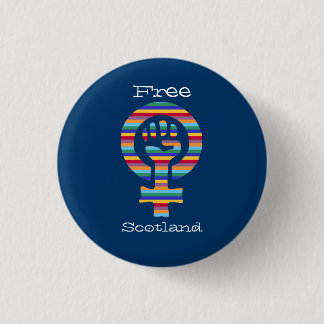 Indy Scottish Independence Feminist Symbol Pinback Ronde Button 3,2 Cm