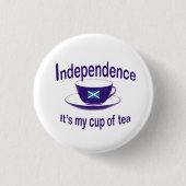 #indyref Independence My Cup, Button van Tea (Voorkant)