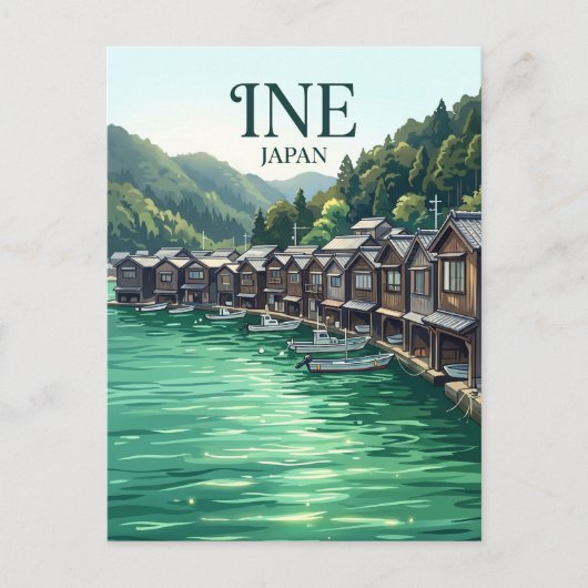Ine no Funaya Japan Briefkaart (Voorkant)